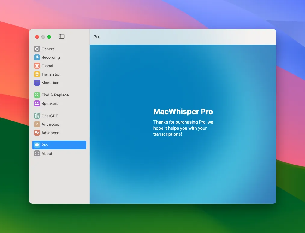 MacWhisper 11.7 破解版 - 专业级AI驱动语音转文字工具 | 音频编辑 MacWhisper 11.7 破解版 - 专业级AI驱动语音转文字工具 | 音频编辑
